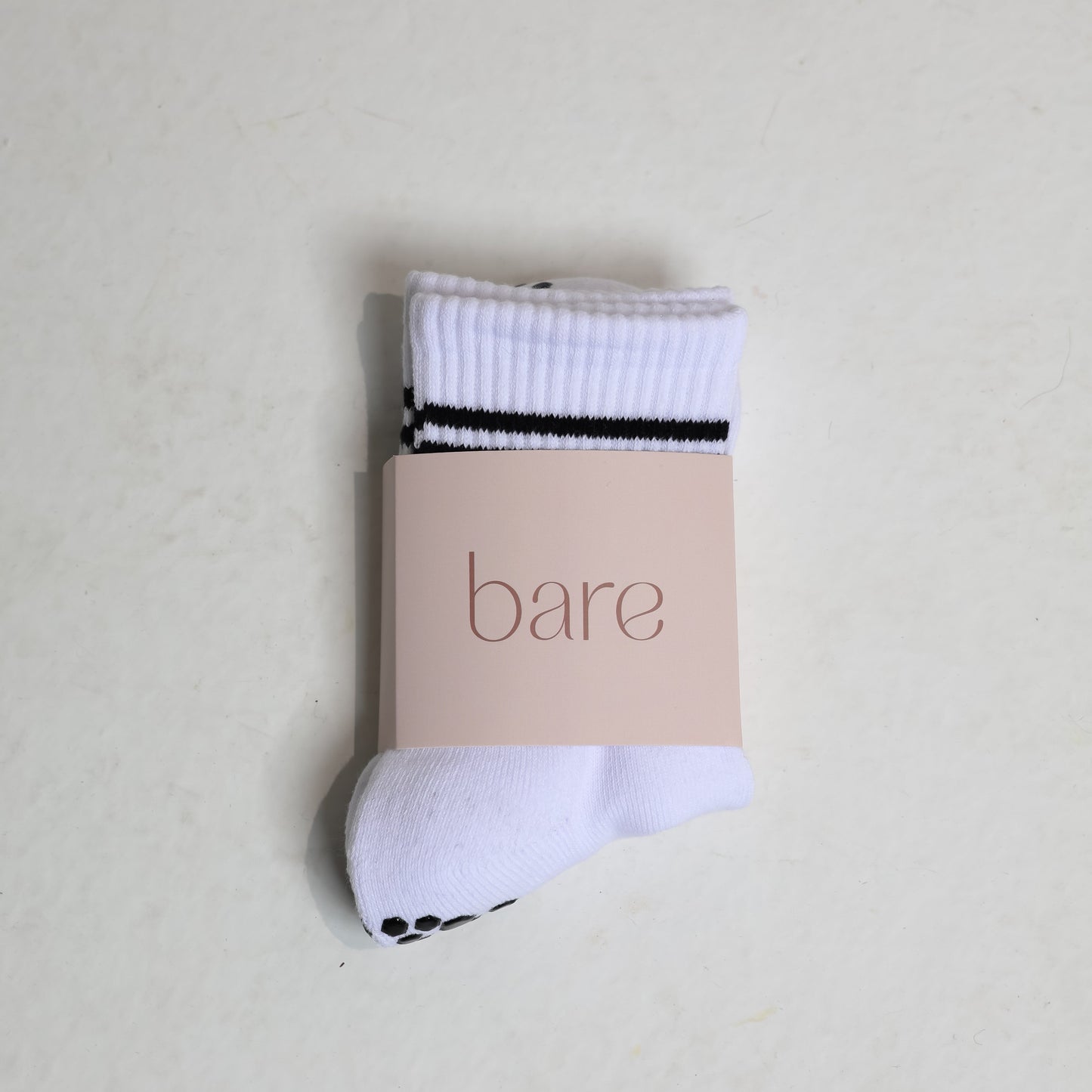 MINI BLACK STRIPED CREW SOCKS