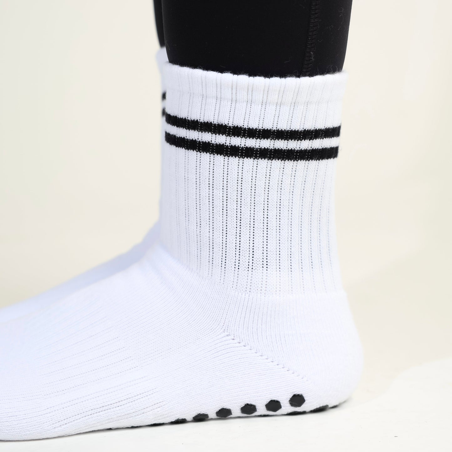 MINI BLACK STRIPED CREW SOCKS