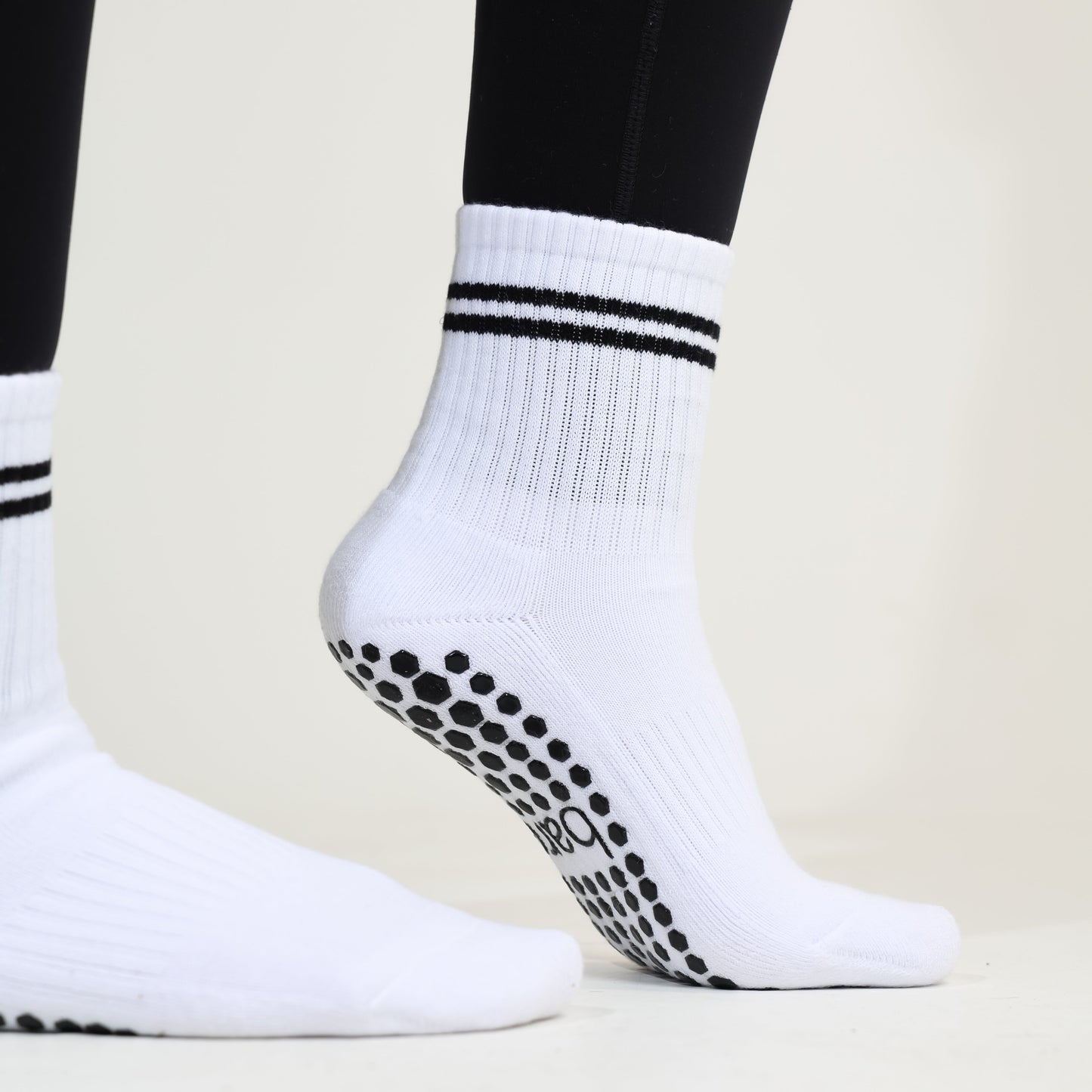 MINI BLACK STRIPED CREW SOCKS