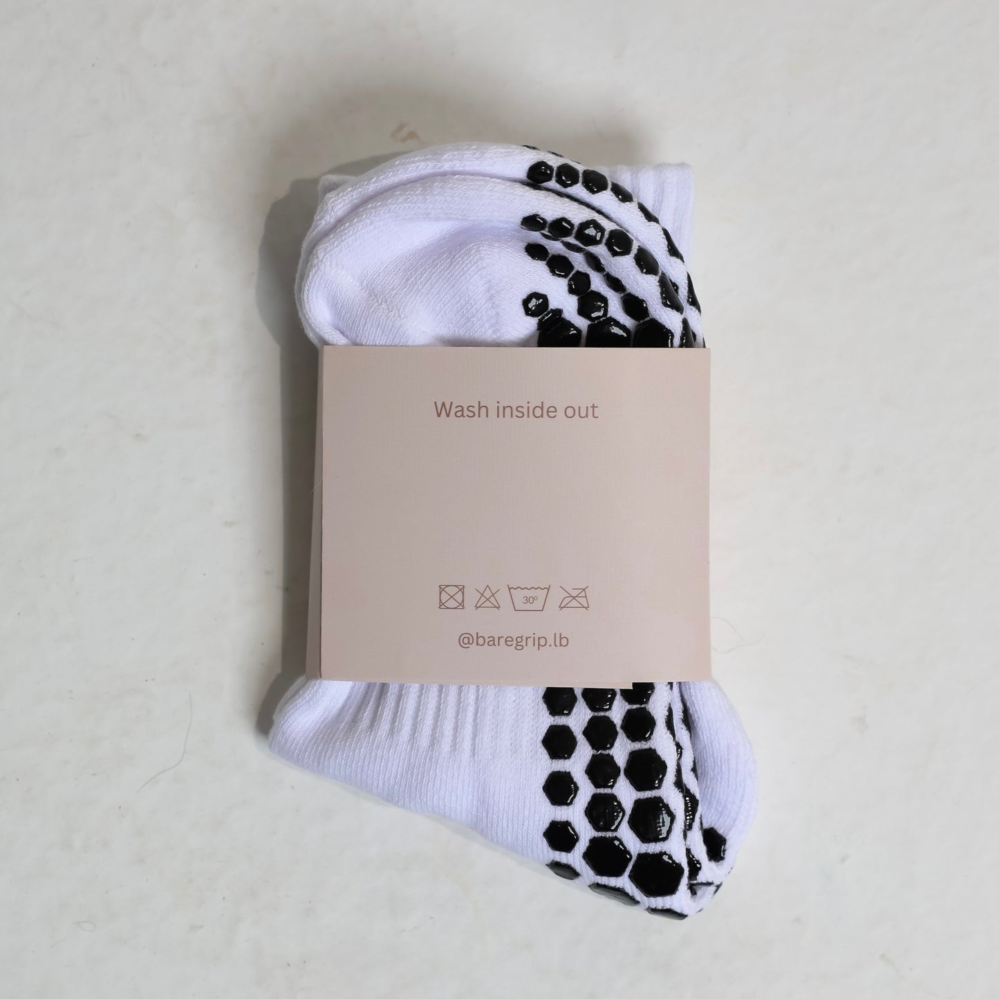 BLACK STRIPED CREW SOCKS